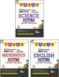 Disha Combo (3 books) Olympiad Champs Science, Mathematics, English ...