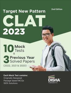 Target New Pattern CLAT 2023: 10 Mock Tests & 3 Previous Year Solved ...