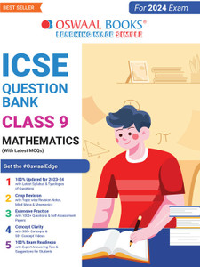 Oswaal ICSE Question Bank Class 9 Mathematics Book (2024 Exam): Buy ...