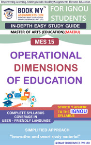 IGNOU MES 15 Operational Dimensions of Education Study Material (In ...