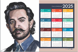 ARTBOX Aamir Khan Digital Art Bollywood Actor Wall calendar 2025 2025 ...