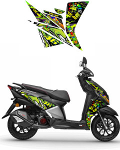Scooter Modify Sticker Grayfixx Sticker & Decal for Scooter Price in India - Buy Grayfixx ...