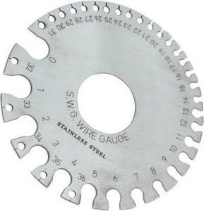 ADAWAT 1 Pcs Round Wire Gauge Standard Micro Meter Plate for Measuring ...