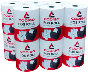 Pos Card Rol Codigo POS ROLL 3 INCH X 50Mtrs. (40 ROLLS) Thermal Cash Register Paper ...