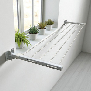 Drrying Rope Stand RALVO Steel Wall Cloth Dryer Stand With 50 feet rope / 170 kg load ...
