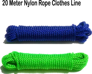 Retractable Cloth Rope WROSHLER Rope For Both Indoor And Outdoor Purpose - 20 Meter Length ...