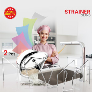Vigneshgenix ((PACK 0F 2))HANDI STAND Rice Drainer Stand Rice Strainer ...