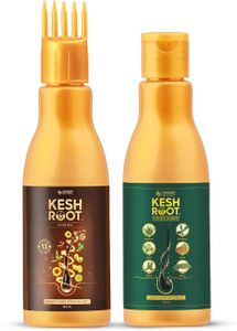 KESH ROOT Ayurvedic Hair Oil with Ayurvedic Root Care Shampoo Price in ...
