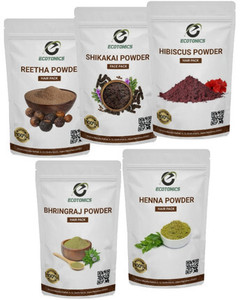 Ecotonics Reetha Powder 50g, Shikakai Powder 50g, Hibiscus Powder 50g ...