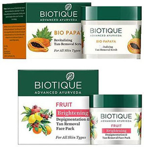 Masque Visage Biotique Bio Fruit Pack - Blanchissant Et Dépigmentant, 100g, Ingrédients Naturels