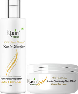 ktein 100% Plant Derived Keratin Shampoo & Conditioner Combo | 200ml ...