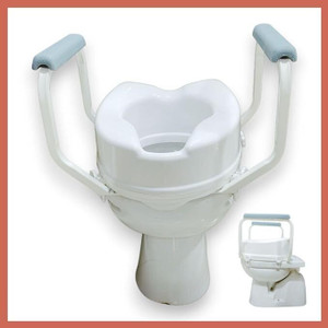 veayva Toilet commode raiser 6 inch with handle for knee patients ...