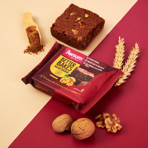 AWSUM Ready to Eat Better Bakes Walnut Brownie | Protein & Fiber Rich ...