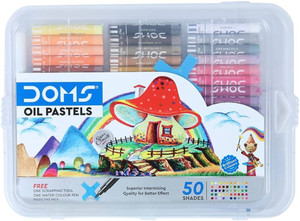 Flipkart.com | DOMS DOMS 50 Shades Oil Pastel With Case 1 mm pack - pack