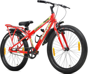 AVON MARS 24T Fat Tyre Bicycle for Boys with Carrier 85% Pre Fitted ...