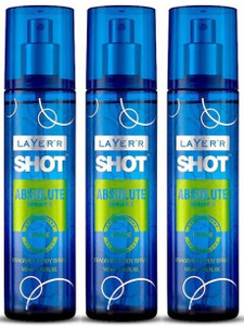 LAYER'R Shot Absolute Series Craze Body Spray 135ml x P... Deodorant ...