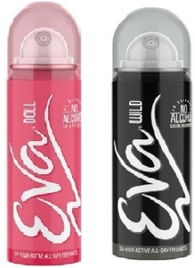 EVA doll 40ml deo spray & wild 40ml body deo all day body freshness ...