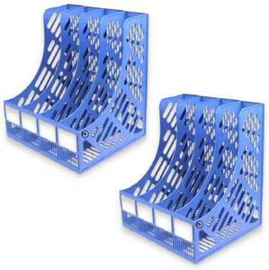 Flipkart.com | KRAPTICK 4 Compartments Plastic File Rack, Office Desk ...