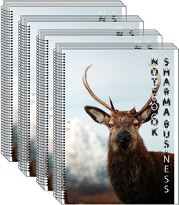 KRASHTIC Notebook For Rough Work White Smooth Page 75 GSM Set of 4 A4 ...