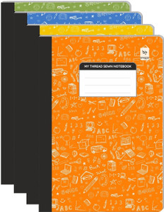 Pragya Pro Series Thread Sewn Long Notebook A4 Notebook Single