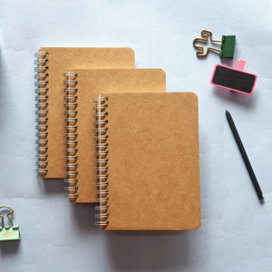 TORTUGA Pocket-Sized A6 Spiral Notebook in Brown Cover :[ Small Size ...