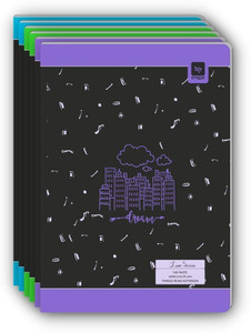 Pragya Luxe Series Thread Sewn Exercise Notebook A4 Notebook Plain