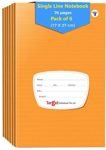 Target Publications Small Notebooks Single Line | Writing book | 17x27 ...