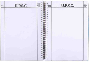 scruton UPSC A4 Notebook SPIRAL Mains Answer Writing Booklet, 70 GSM ...