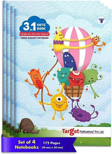Target Math Notebook Target Publications 3 in 1 Notebook | Four Line Notebook , Maths Square ...