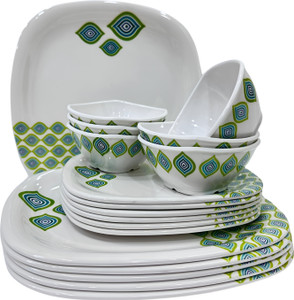 Evaware International Pack of 18 Melamin Melamine Dinner Set 0f 18 ...