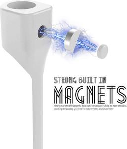 Crysendo White Magnetic Anti-Lost Strap Silicone Rope Wire Cable ...