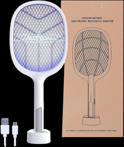 TOPPA Mosquito Racket With Rechargeable Insect Killer, 1200Mah Lithium ...