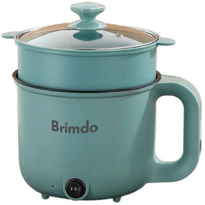 Brimdo 3-In-1 Multi Cooker 600W Non Stick Cooking Pot Steamer Noodles ...