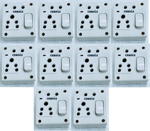 CANDLE CANDLE 6amp. 1 Switch+2 Outlets+Indicator Switch Socket Combined ...