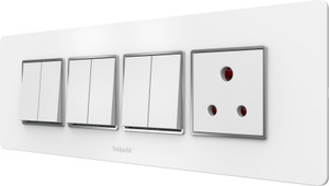 Goldmedal Air Aura 10A Switch (6N) & Air 10A Socket with Cover Plate ...