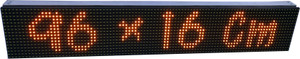 AL-QURAISH P10 LED YELLOW 96×16CM PROGRAMMABLE RUNNING TEXT DISPLAY ...