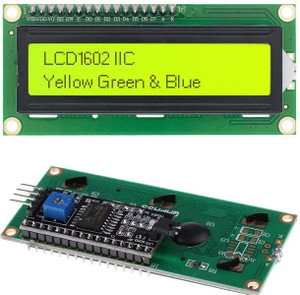 ELECSYNERGY 16x2 LCD Module Shield Yellow-Green Backlight with IIC I2C ...