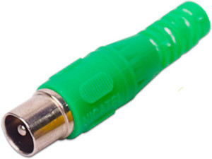 Electronic Spices 5pcs Green color RCA Male plug solder audio connector ...