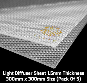 EXUBE Light Diffuser Sheet 1.5mm Thickness 300mm x 300mm Size Stable ...