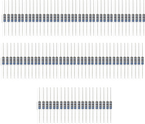 thumbnail image 2 of 100x 680 Ohm 1/2 Watt 5% Carbon Film Resistors – XICON (293-680-RC) 2 of 4