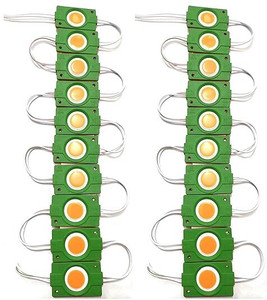 Bittoo 20 Pieces 12V DC 2.4W Coin LED Light green LED Module Electronic ...