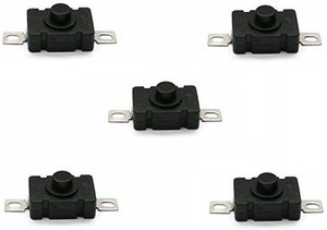 Prowans (5 PCS) Self Locking Switch, DC 260V 1.5 A Tactile Tact Switch ...