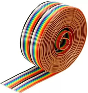 igoy Flat Ribbon Cables,Flat Ribbon Cable IDC Wire,Rainbow Color Flat ...