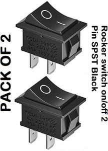 SG Flash PACK OF 2 Mini Rocker Switch2A 250V 2 Terminal On-Off Switches ...
