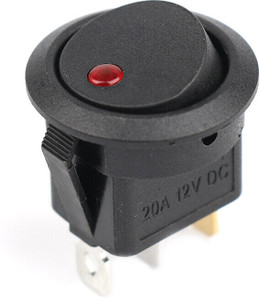 Flyrobo Round ON/OFF Rocker Push Button Switch 3 Pins - - Electronic ...