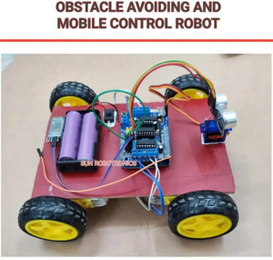 Sun robotronics obstacle avoiding robot and Bluetooth control robot ...