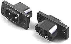 Prowans 2 Pin AC Power Socket Panel Mount AC Power Plug Socket ...