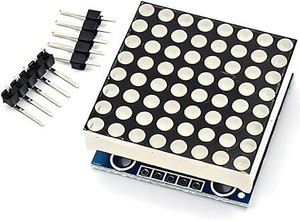 R&D MAX7219 8X8 DOT LED MATRIX DISPLAY MODULE pack of 2 Electronic ...