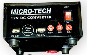 Microtech 200 W Converter 12V DC to AC inverter kit - SMPS, Laptop, LED ...