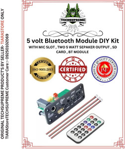 TechSupreme Premium Bluetooth Module WITH MIC SLOT , TWO 5 WATT SEPAKER ...